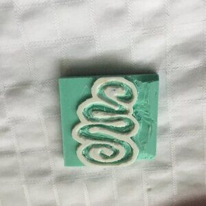 Two sides hand made rubber stamp